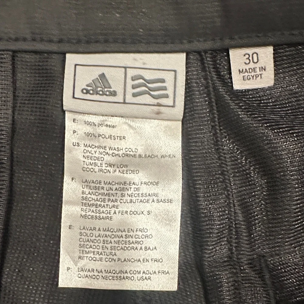 adidas Men's Classic Black Flat Front Shorts